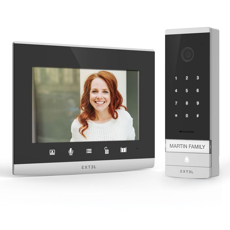 VIDEOCITOFONO 7" CON TASTIERA INTEGRATA
CONNESSO ALLO SMARTPHONE