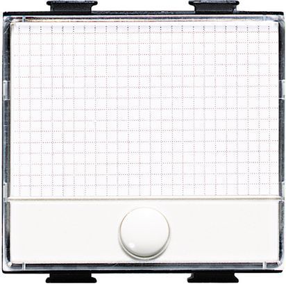 Pulsante 1P NO 250Vac 10A con targa portanome illuminabile