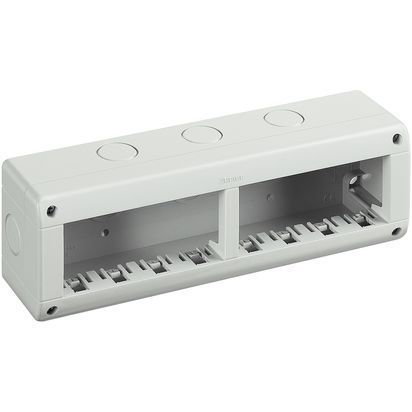 custodia IP40 composta da base e coperchio - 4+4 moduli Màtix