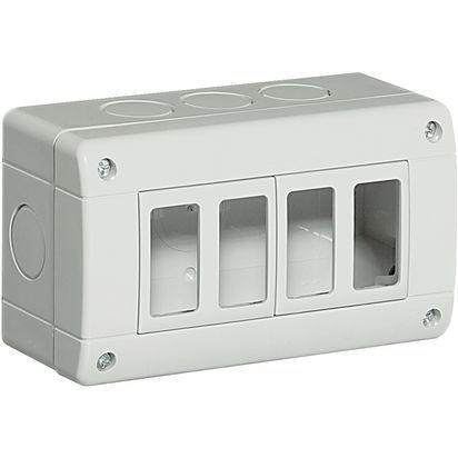 custodia IP40 composta da base e coperchio - 4 moduli Màtix