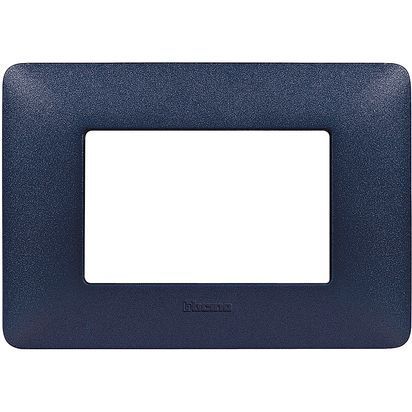 Placca Matix 3 moduli blu mercurio