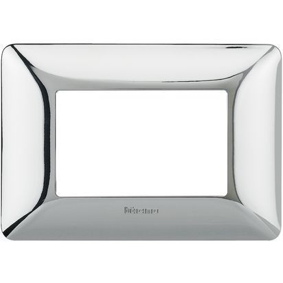 Placca Matix 3 moduli cromo lucido