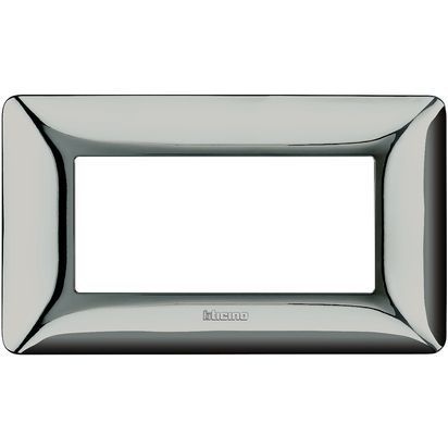Placca Matix 4 moduli cromo lucido