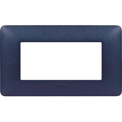 Placca Matix 4 moduli blu mercurio