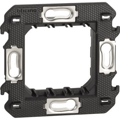 Supporto 2 moduli con valva di protezione