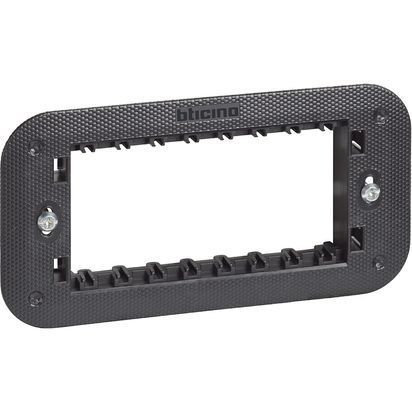 Supporto 4 moduli fornito con valva di protezione