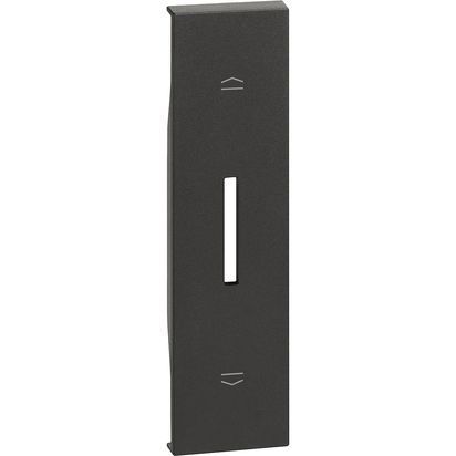 Cover per comando tapparelle. Per articolo K4027 - 1 modulo, Nero