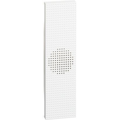 Cover per suoneria in bronzo e ronzatore. Per art. K4351V230, K4356V230 - 1 modulo, Bianco