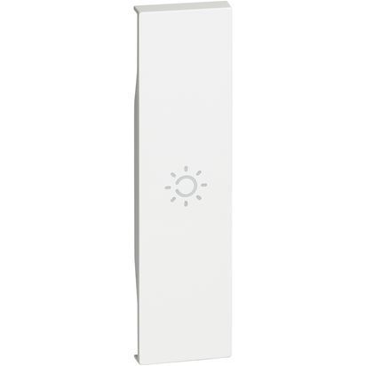 Cover con simbolo luce. Per art. K4001, K4003, K4004, K4004L, K4005, K4034 - 1 modulo, Bianco