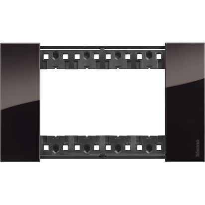 Placca Living Now 4 moduli - notte - materiale: plastica bimaterica