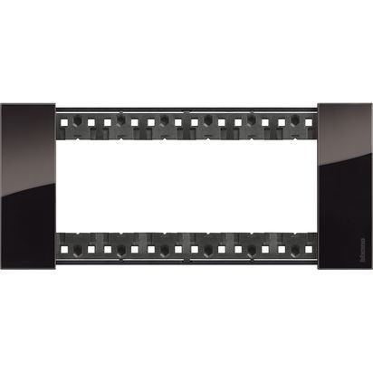 Placca Living Now 6 moduli - notte - materiale: plastica bimaterica
