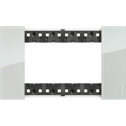 Placca Living Now 4 moduli - sky - materiale: plastica bimaterica
