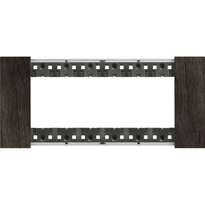 Placca Living Now 6 moduli - noce - materiale: legno