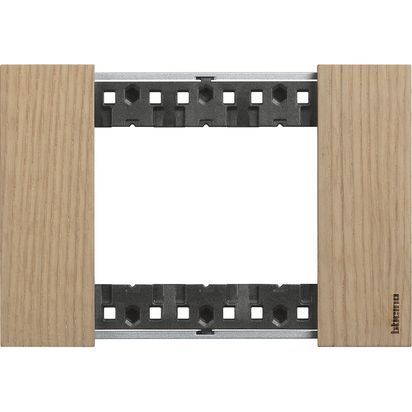 Placca Living Now 3 moduli - rovere - materiale: legno