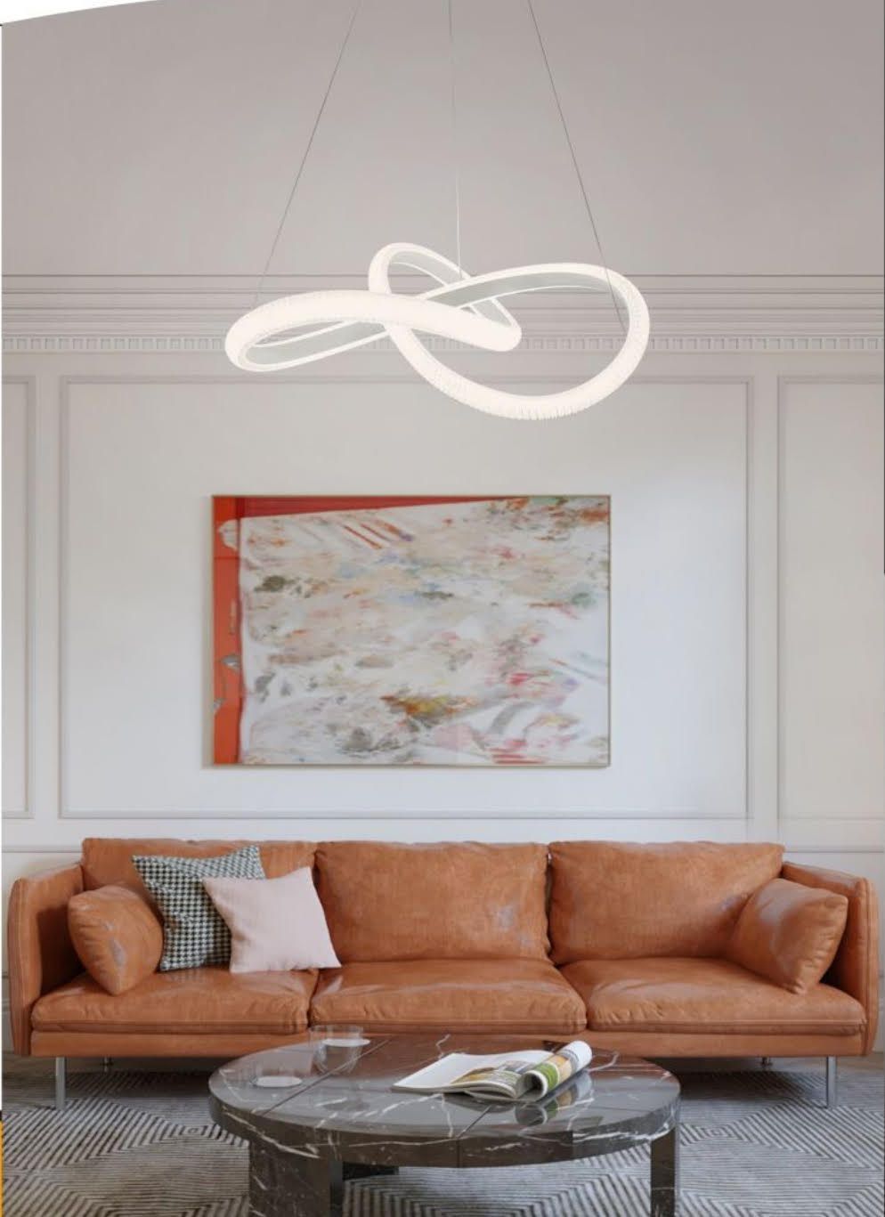 LAMPADARIO MODERNO ESAGONALE LP-25BF 40W