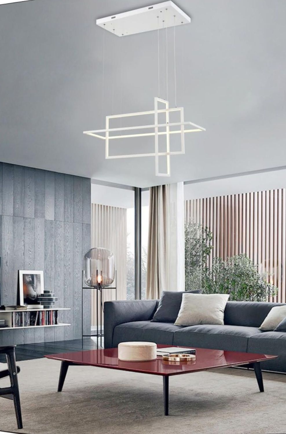 ​LAMPADARIO MODERNO ESAGONALE LP-35BC