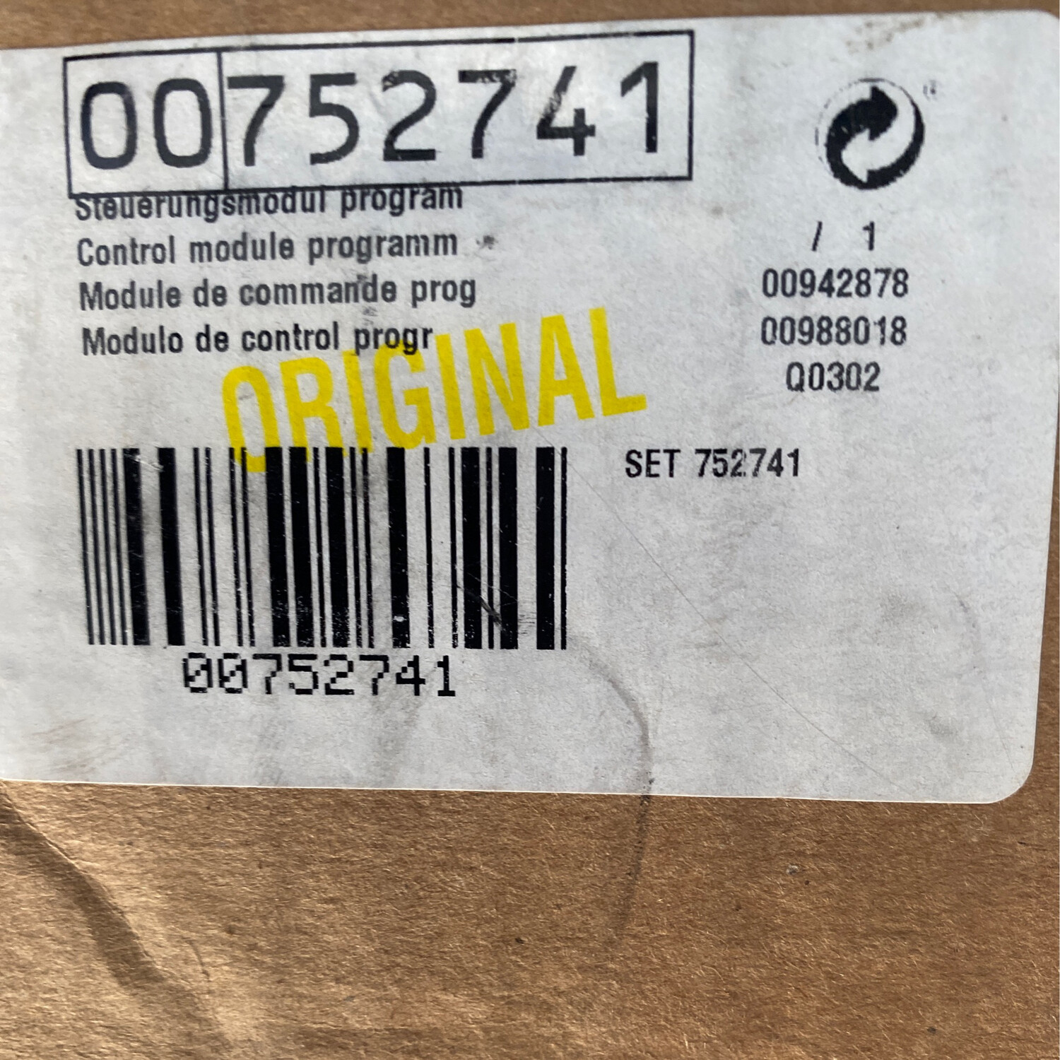 00752741 control module