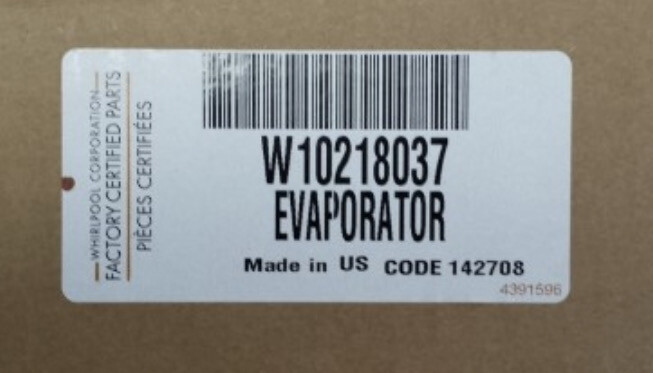 WPW10218037  Evaporator 