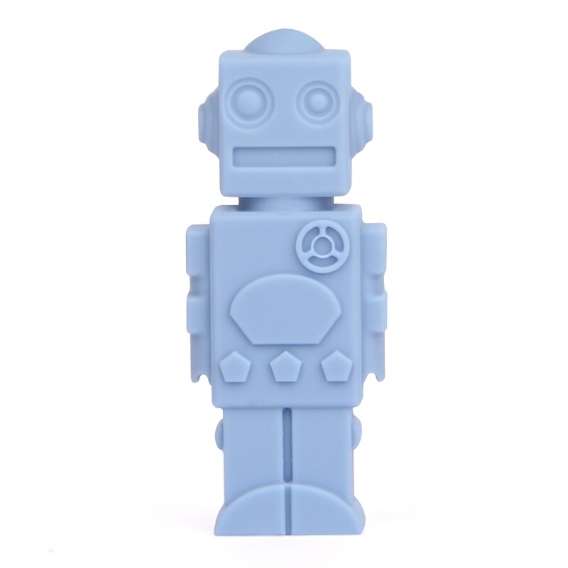 Blue Robot Pencil Topper