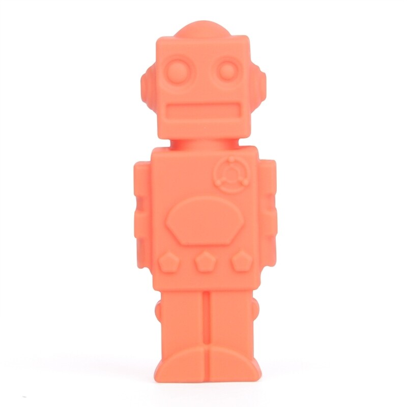Orange Robot Pencil Topper
