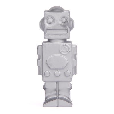 Silver Robot Pencil Topper