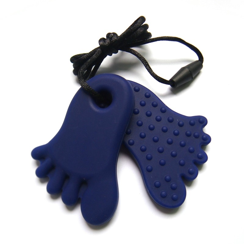 Footprint Pendant Navy Blue