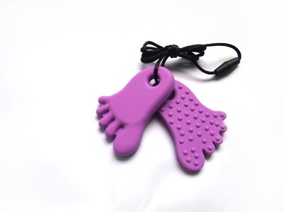 Footprint Pendant Purple