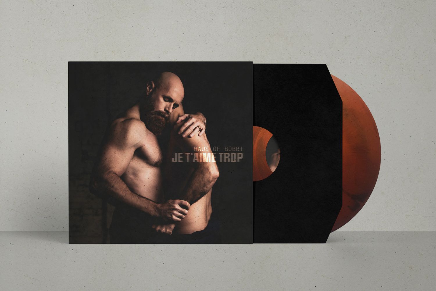 Vinyle &quot;JE T&#39;AIME TROP&quot; 33T marbré édition limitée
