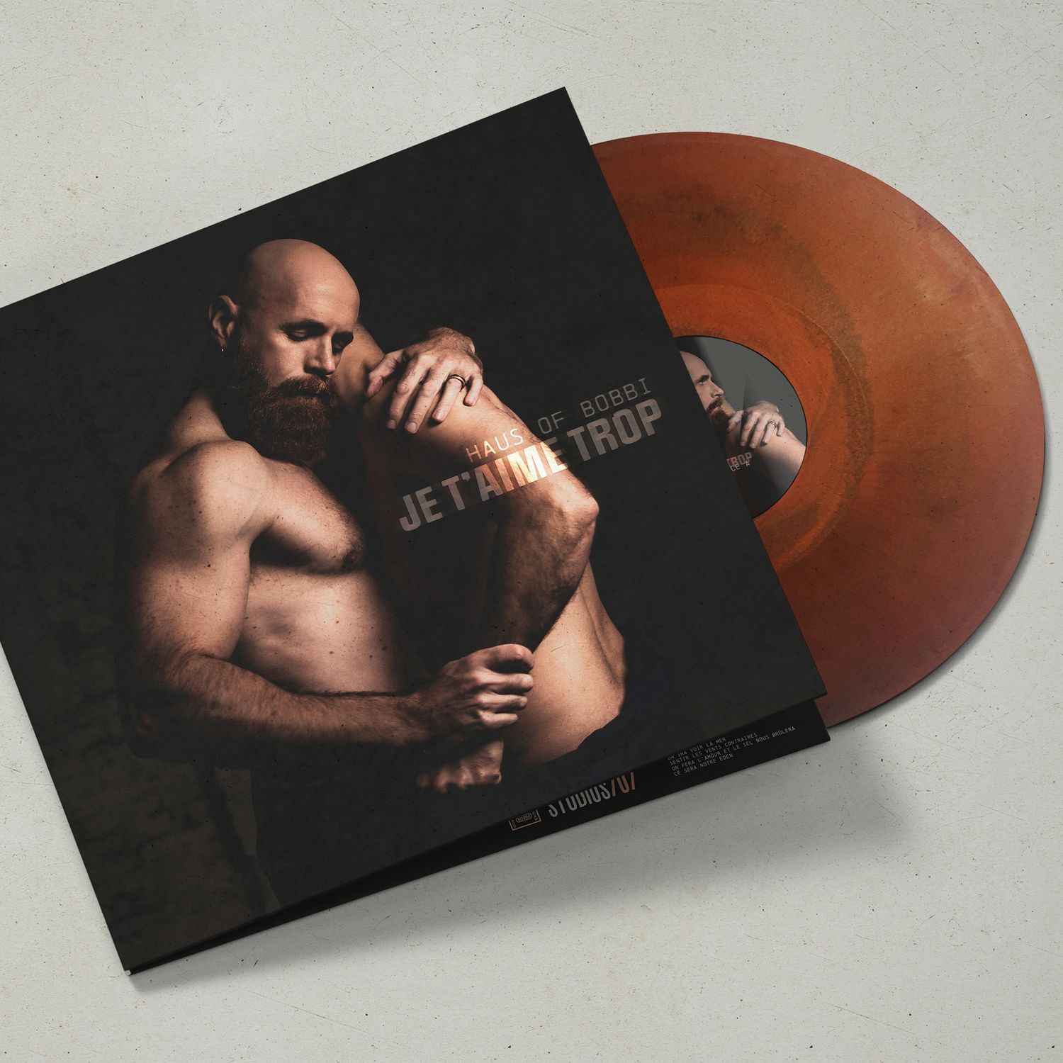 Vinyle &quot;JE T&#39;AIME TROP&quot; 33T marbré édition limitée