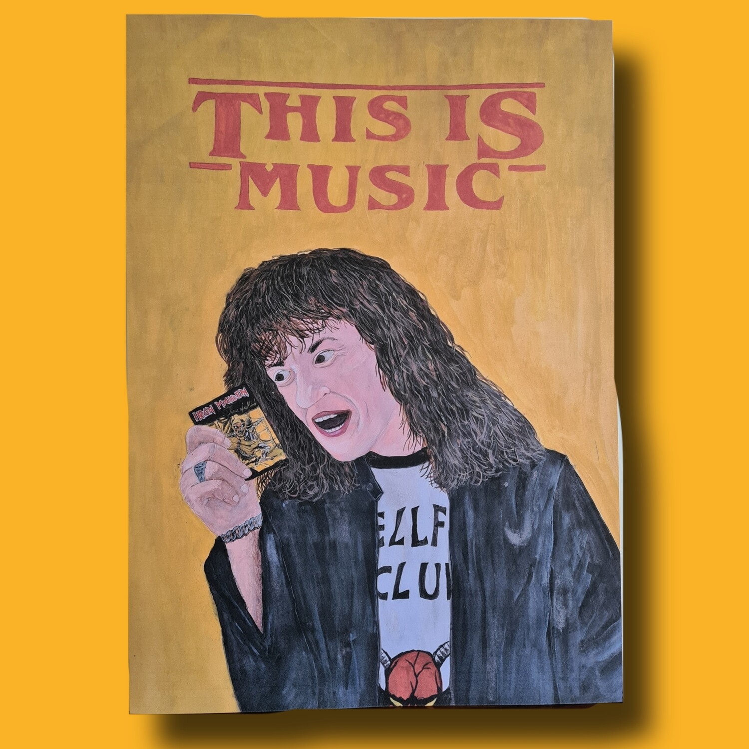 Eddie Munson - This Is Music Painting Print Stranger Things