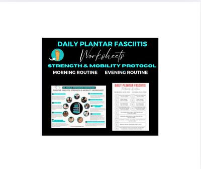 Plantar Fasciitis Worksheets