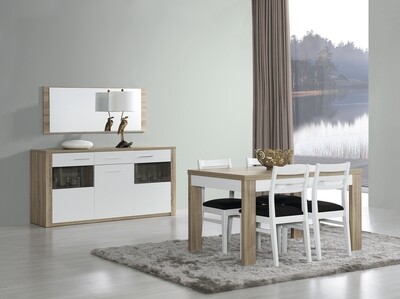 Conj. Jantar Paris Branco-Carvalho Conj. Jantar Paris Branco-Carvalho