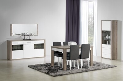 Conj. Jantar Paris Branco-Cainza Conj. Jantar Paris Branco-Cainza