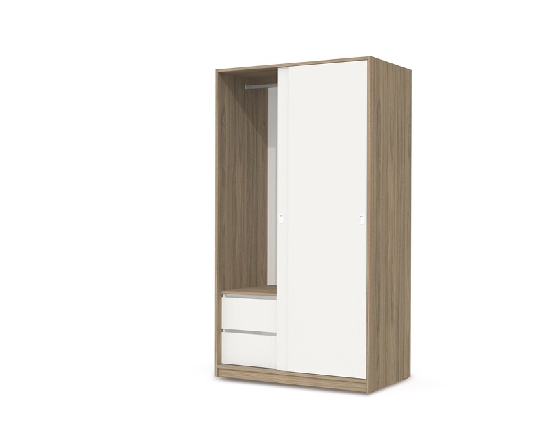 Roupeiro Madrid Branco 2 Portas Roupeiro Madrid Branco 2 Portas