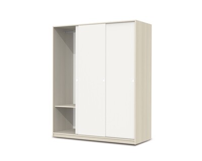 Roupeiro Paris Branco-Carvalho 3 Portas Roupeiro Paris Branco-Carvalho 3 Portas