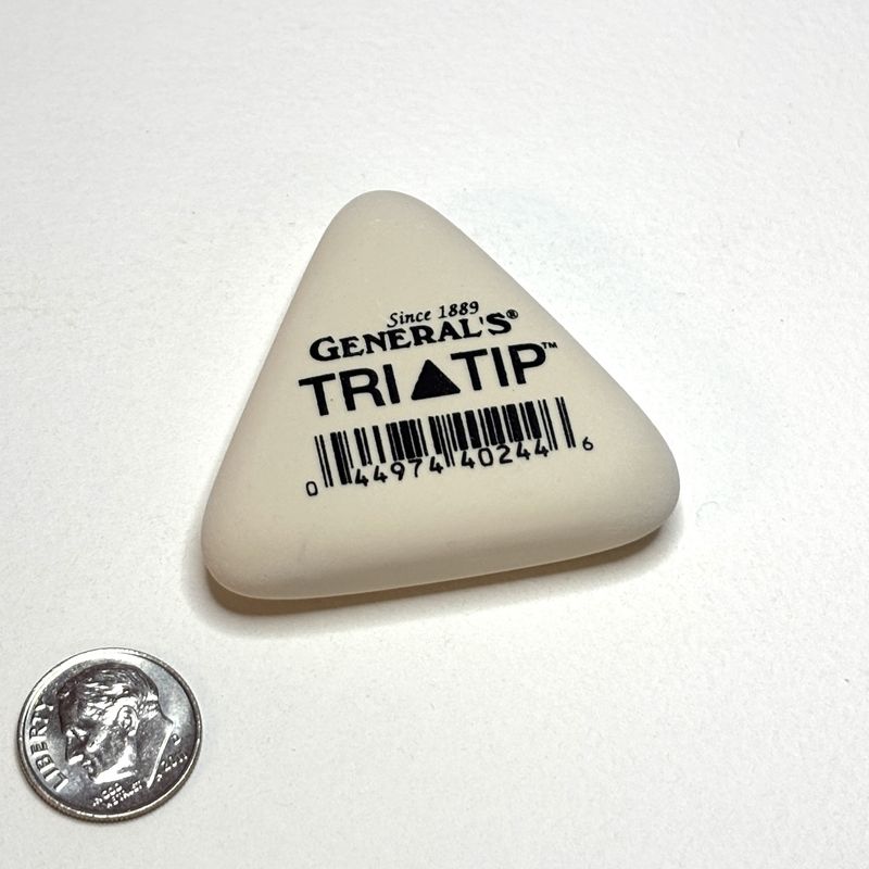 General&#39;s White Vinyl Tri-Tip Eraser