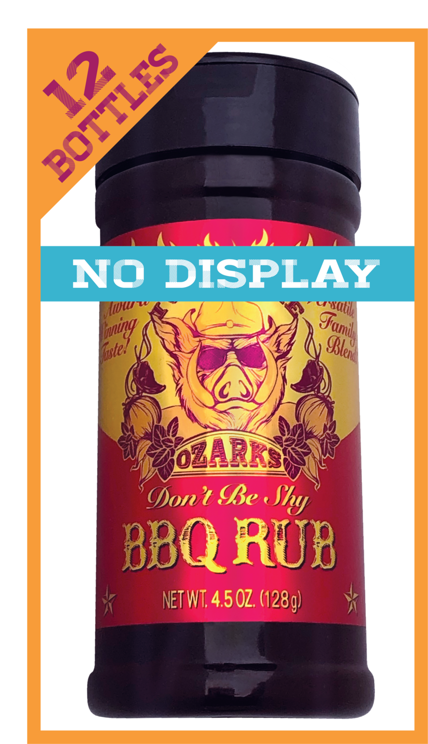 (12) Bottles BBQ Rub  |  NO DISPLAY
