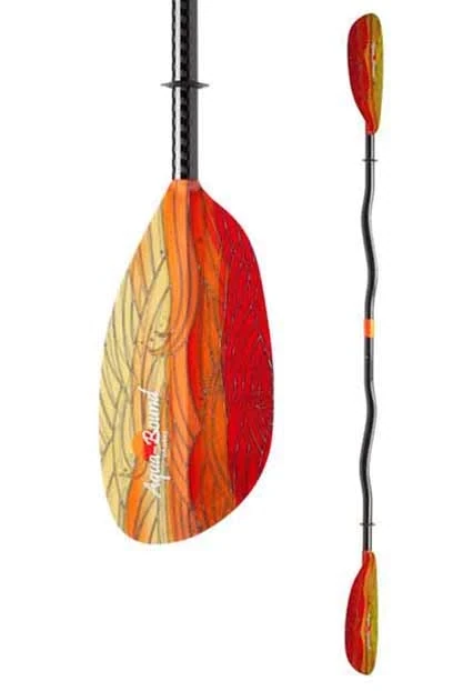AQUA BOND 2PC BENT SHAFT PADDLE, COLOR: FUEGO (RED)