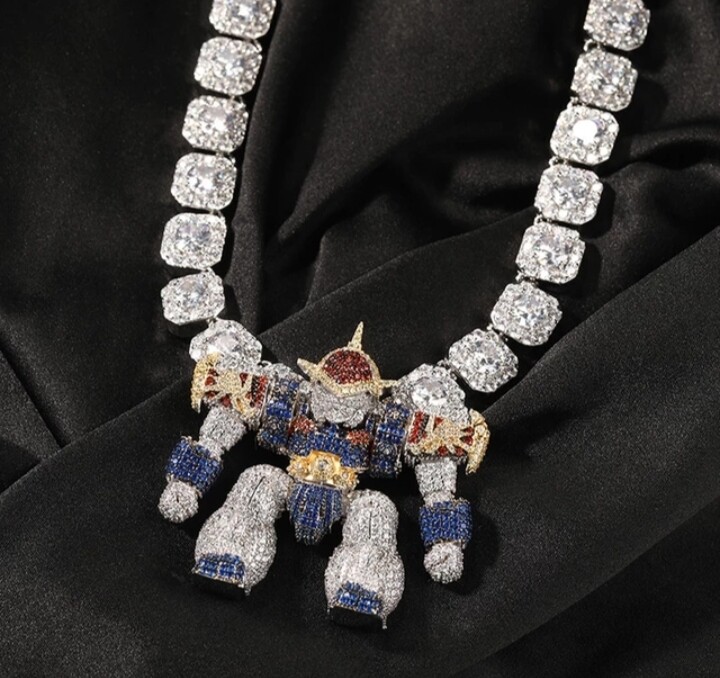 Iced out transformers chain 