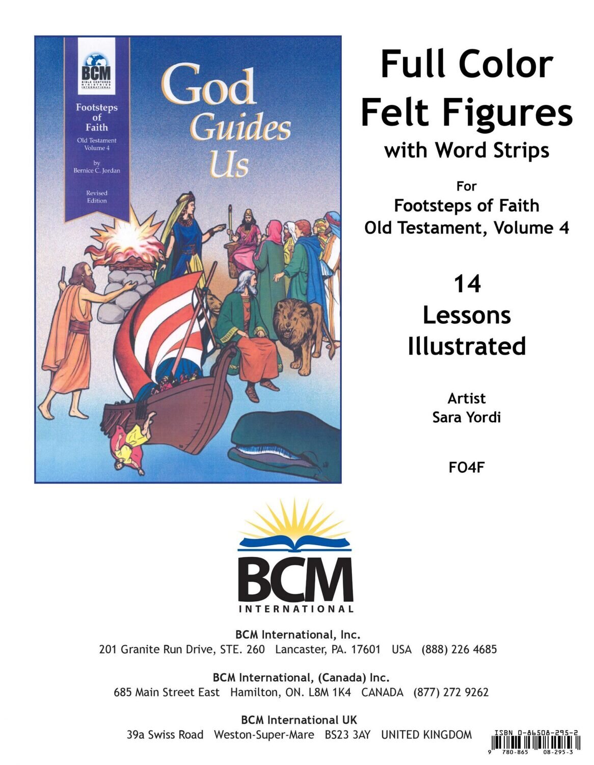 FO4F - Footsteps of Faith Flannel Figures: God Guides Us - OT 4
