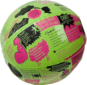WA 102956  Throw & Tell - Chat or Challenge Ball