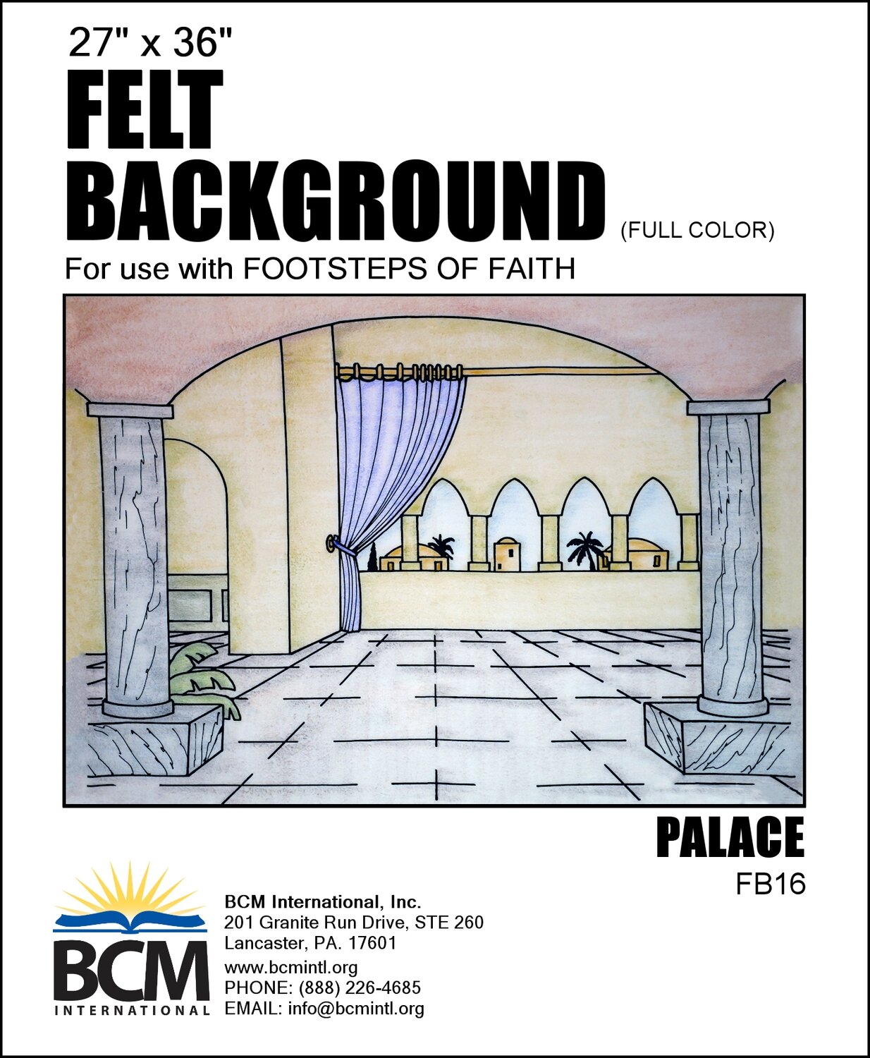 FBC16 - F of F Coloured Flannel Background - Palace