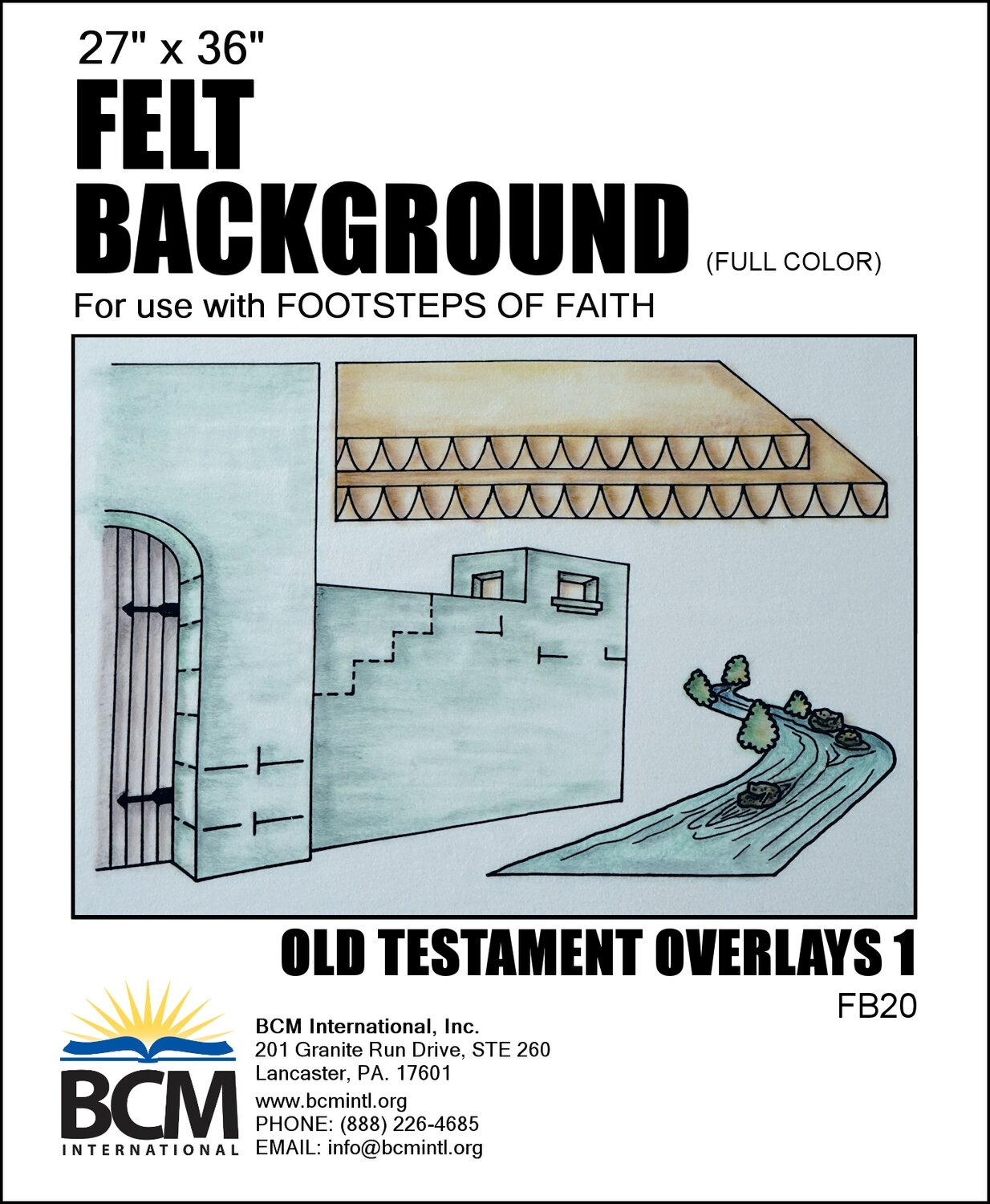 FBC20 - F of F Coloured Flannel Background - O.T. Overlays 1