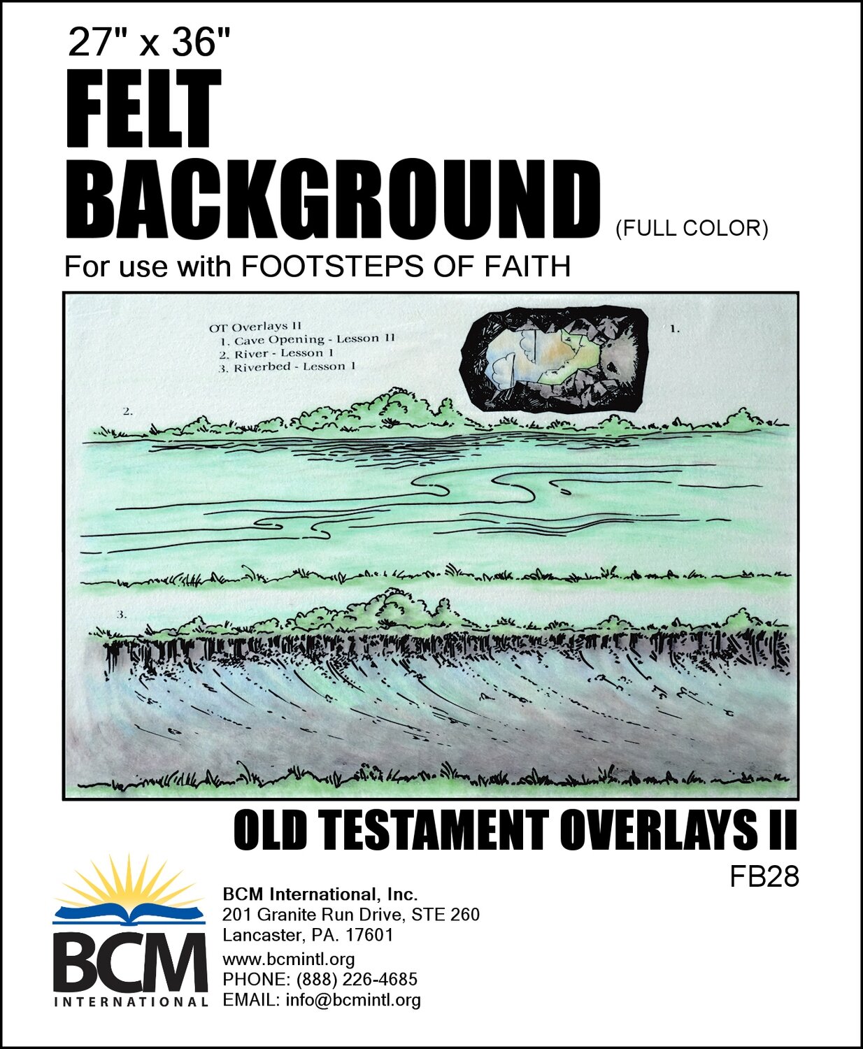 FBC28 - F of F Coloured Flannel Background - O.T. Overlays 2