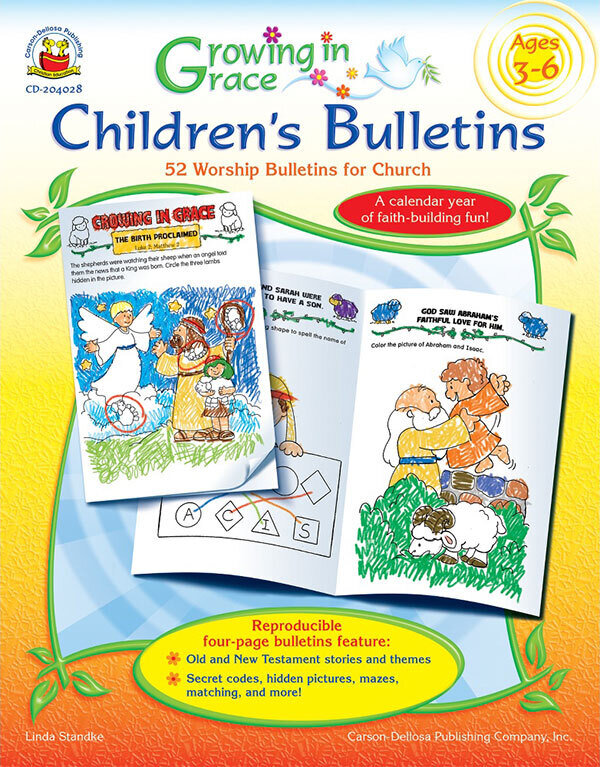 RBP 8079 - Growing in Grace Children's bulletins (ages 3-6)