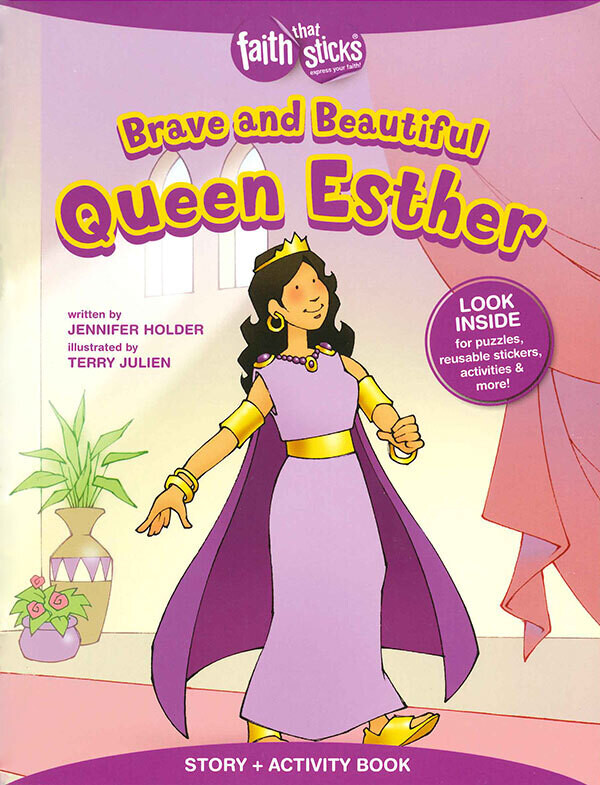 RBP 8490  Brave and Beautiful Queen Esther Book (Preschool)