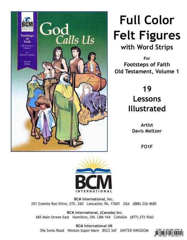 FO1F - Footsteps of Faith Flannel Figures: God Calls Us - OT 1