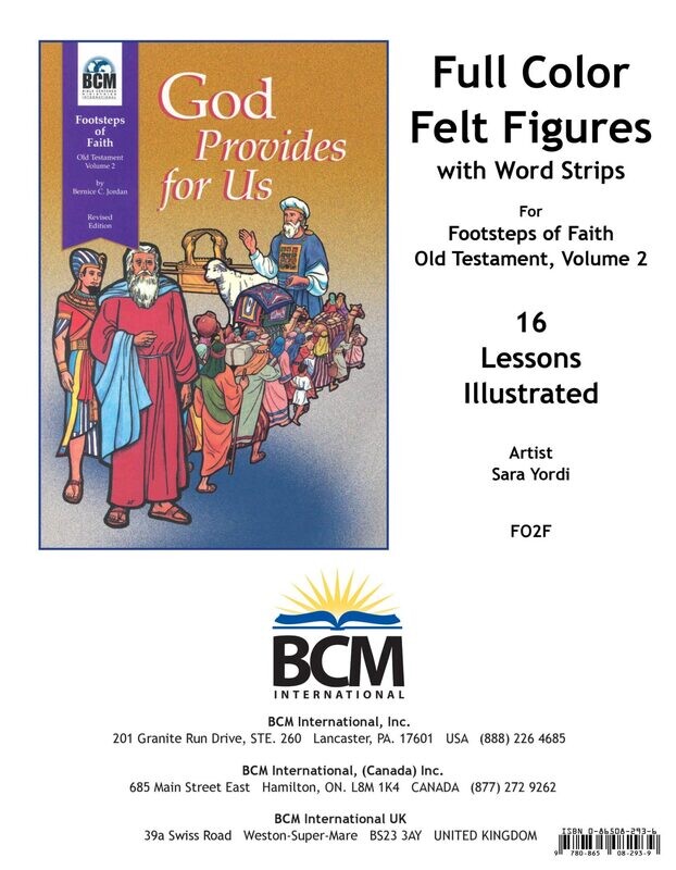 FO2F - Footsteps of Faith Flannel Figures: God Provides For Us - OT 2