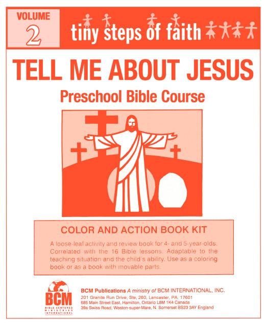 TS2CA - Tiny Steps of Faith Colour and Action Book Kit - Vol 2: Tell Me About Jesus