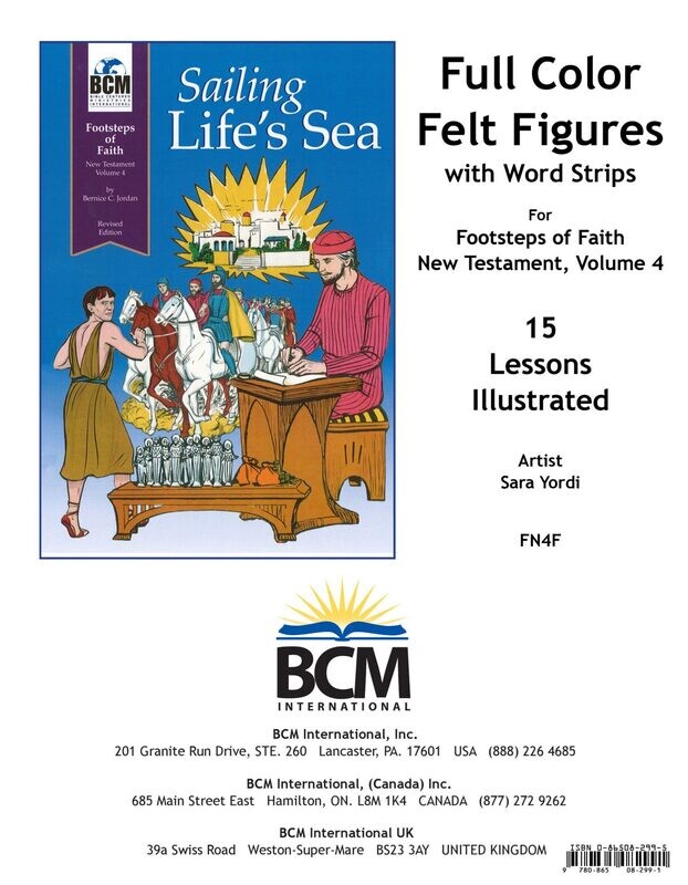 FN4F - Footsteps of Faith Flannel Figures: Sailing on Life's Sea - NT 4